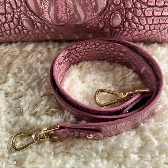 BRAHMIN LARGE Tote Bag Leather Caroline Mulberry Potion Melbourne Purse NWT - Picture 8 of 16